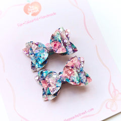 Sea Glass Sparkle Micro Bows