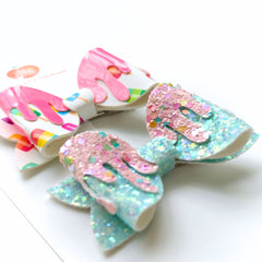 🍭✨ Candy Drip Duo Bow Set