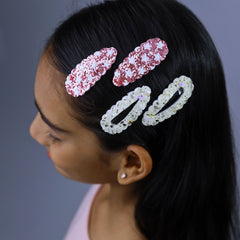 Strawberry Sparkle Snap Clip Set