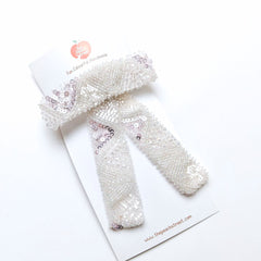 The Snowfall Beaded Bow