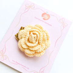 Little Love Crochet Rose Clip