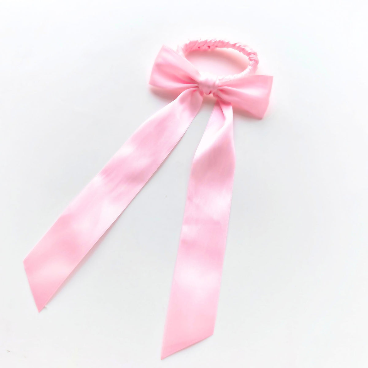 Blush Ballet Bow Hair Tie