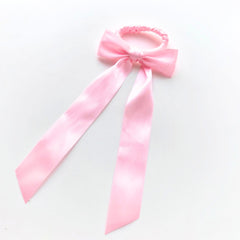 Blush Ballet Bow Hair Tie