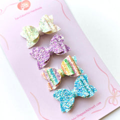 Pastel Micro Bows Set