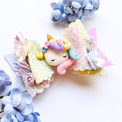 Pastel Dreams Unicorn Bow