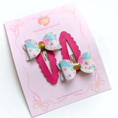 Spring Blossom Bow Clips