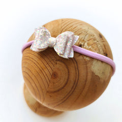 Pastel Micro Bow Headband Set