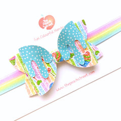 🍬🎀 Candy Drip Bow Headband