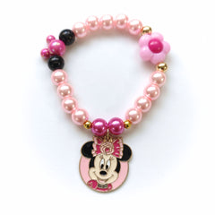 Pink Minnie Charm Bracelet