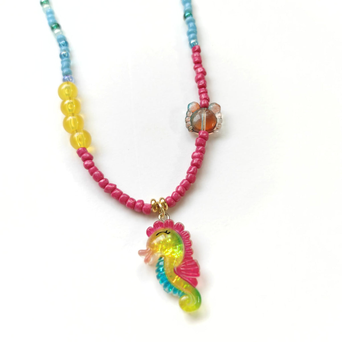 Rainbow Seahorse Necklace