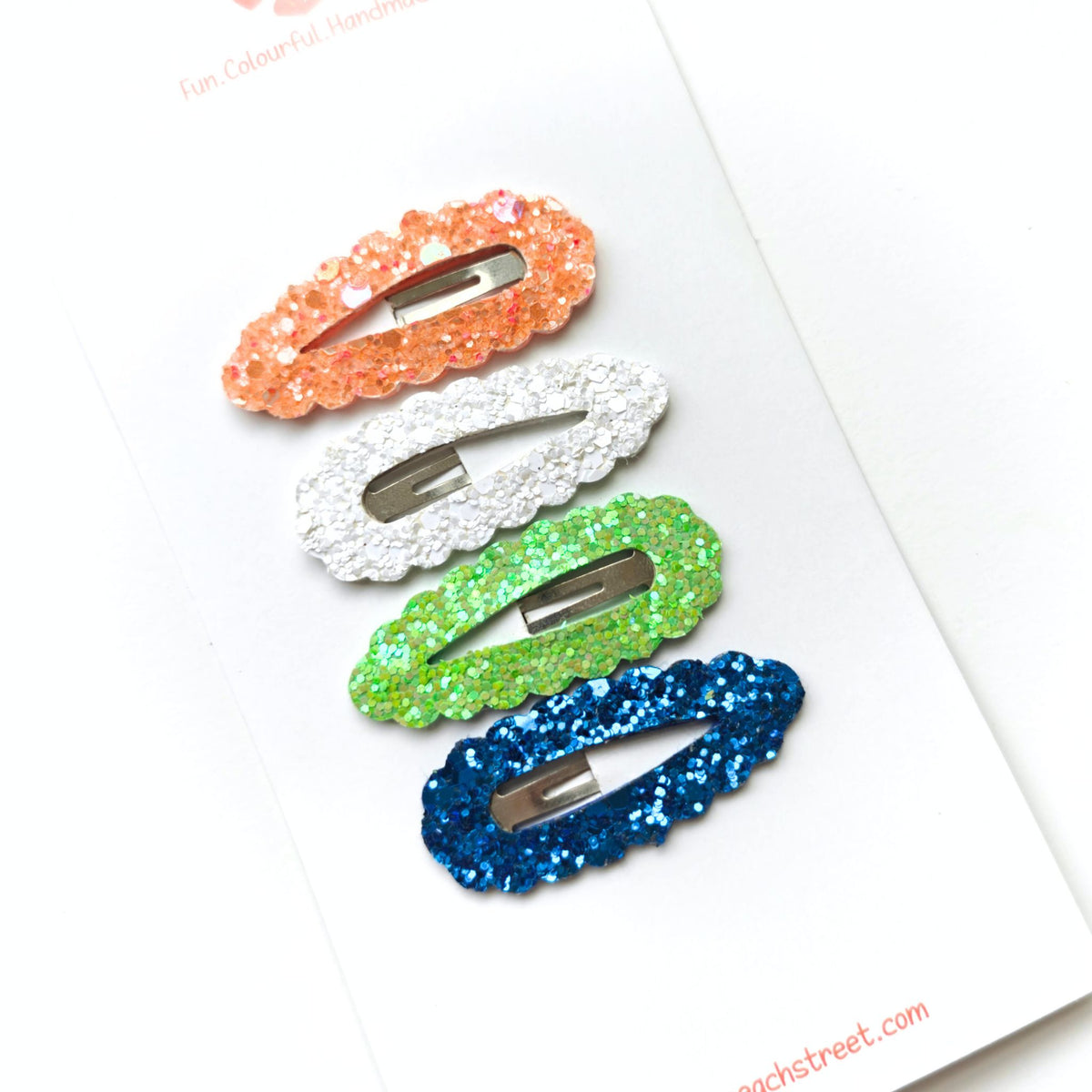 India Sparkle Snap Clip Set