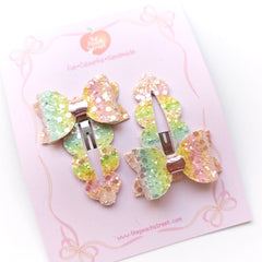 Little Love Pastel Bow Clips (Pair)