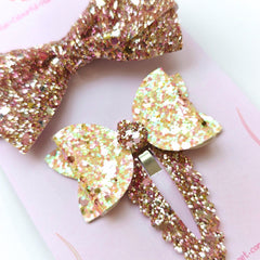 Golden Flutter Bow Set