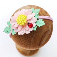 Ladybird Blossom Headband – Pink