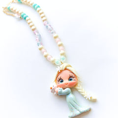 Elsa & Olaf Charm Necklace