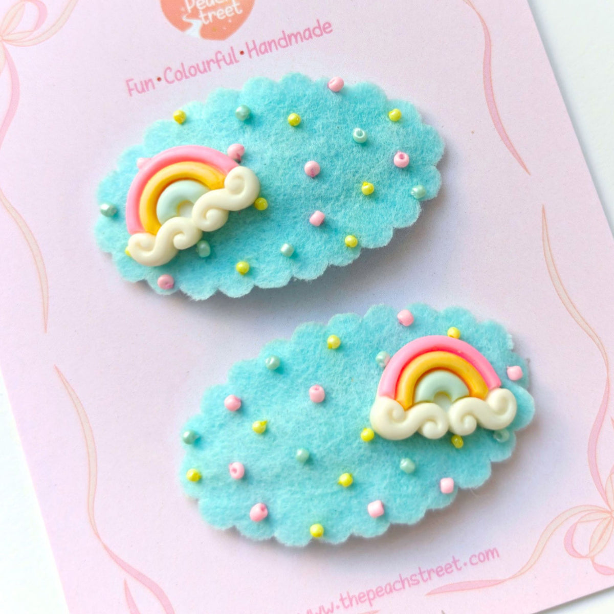 Rainbow Sprinkle Snap Clips