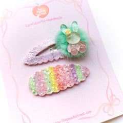Bunny Snap Clips- (Pair)