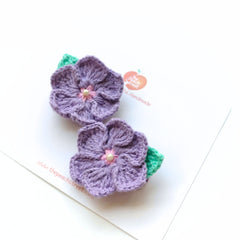 Lavender Bloom Hair Clips