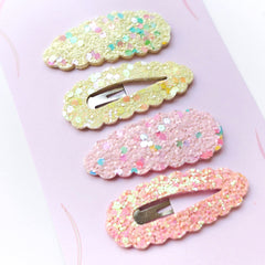 Pastel Cloud Snap Clips – Set of 4