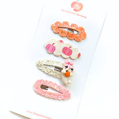 👻🎃 Pumpkin Patch Ghost Clip Set