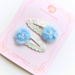 Bluebell Teddy Snap Clips