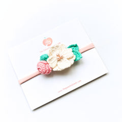 🌸 Blooming Garden Crochet Headband