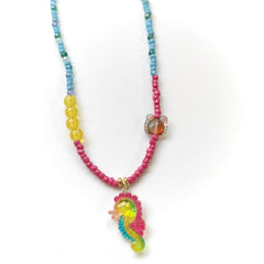 Rainbow Seahorse Necklace