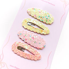 Pastel Cloud Snap Clips – Set of 4