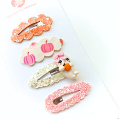 👻🎃 Pumpkin Patch Ghost Clip Set