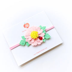 Ladybird Blossom Headband – Pink