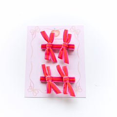 Dragonfly Striped Bow Clips