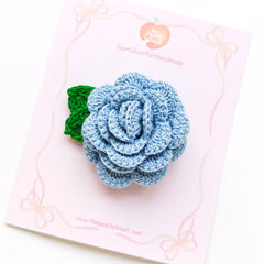 Little Love Crochet Rose Clip