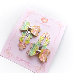 Little Love Pastel Bow Clips (Pair)