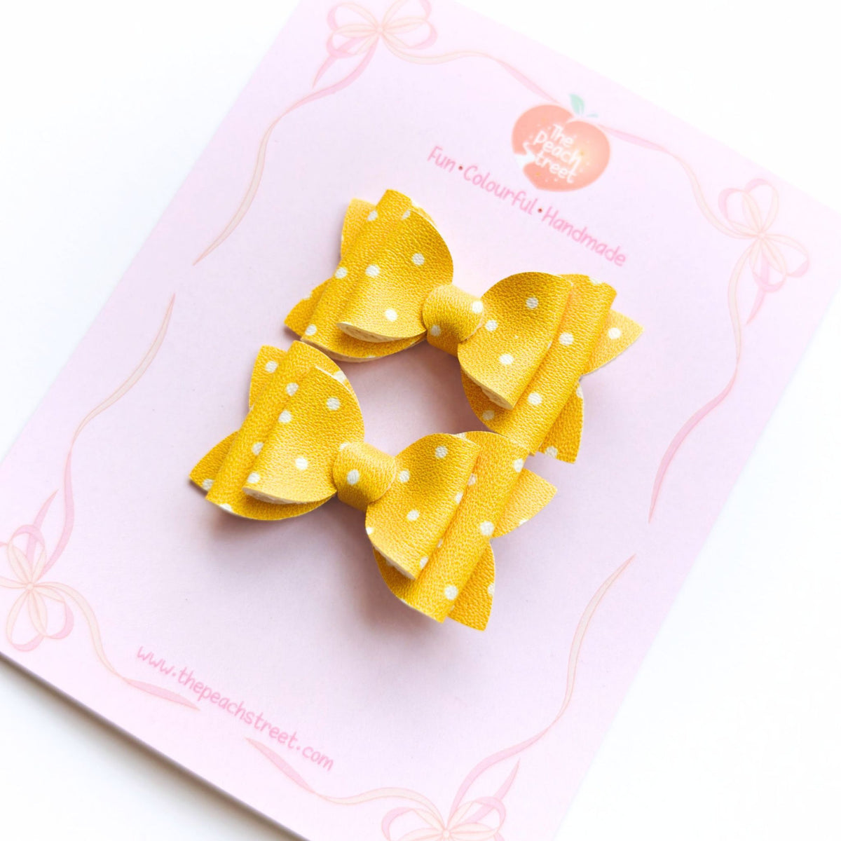 Honeybee Pigtail Bows