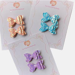 Candy Sparkle Micro Bow Bundle