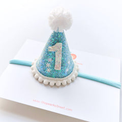 ❄️Snow Princess Birthday Hat Headband
