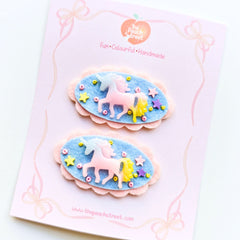 Twinkle Unicorn Snap Clip Set