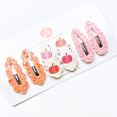 🎃💖 Pastel Pumpkin Clip Set