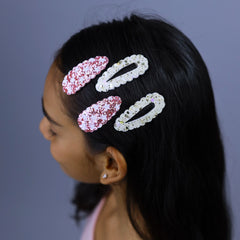 Strawberry Sparkle Snap Clip Set