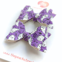 👻💜 Spooky Boo Pigtail Bows