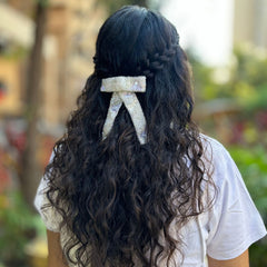 The Snowfall Beaded Bow