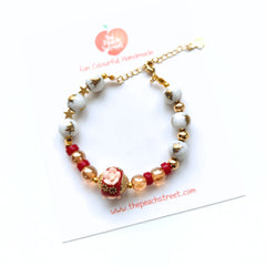 Golden Rose Holiday Bracelet