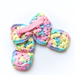 Granny Square Bow 🌈💖