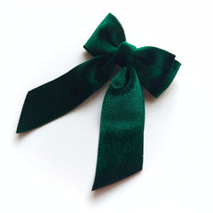 Evergreen Velvet Bow