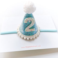 ❄️Snow Princess Birthday Hat Headband