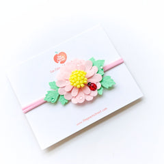 Ladybird Blossom Headband – Pink