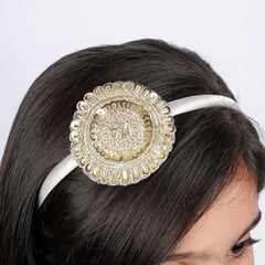 Toran Glow Ethnic Hairband – Gold Edition