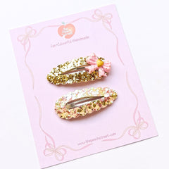 Sweetheart Bow Snap Clips