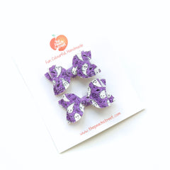 👻💜 Spooky Boo Pigtail Bows