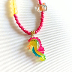 Rainbow Seahorse Necklace